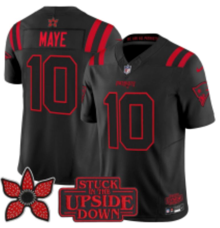 Men 2026 New England Patriots #10 Maye Black 4th generations Nike Limited NFL Jersey style 004->new england patriots->NFL Jersey
